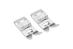 FIKLOTA 2 PCS Zig Zag, Straight Stitch Foot Universal Snap On Presser Foot for Low Shank Snap-On Singer, Brother, Janome, Juki, Babylock, Elna, Kenmore, White, Necchi, and More Sewing Machines