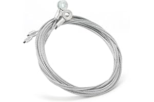 scottchen PRO 150"(12.5ft) Enclosed Trailer Replacement Cable Wire, Enclosed Cargo Trailer Ramp Door 12.5’, Steel Rear Ramp Door Wires for Loading Ramps-2 Pack