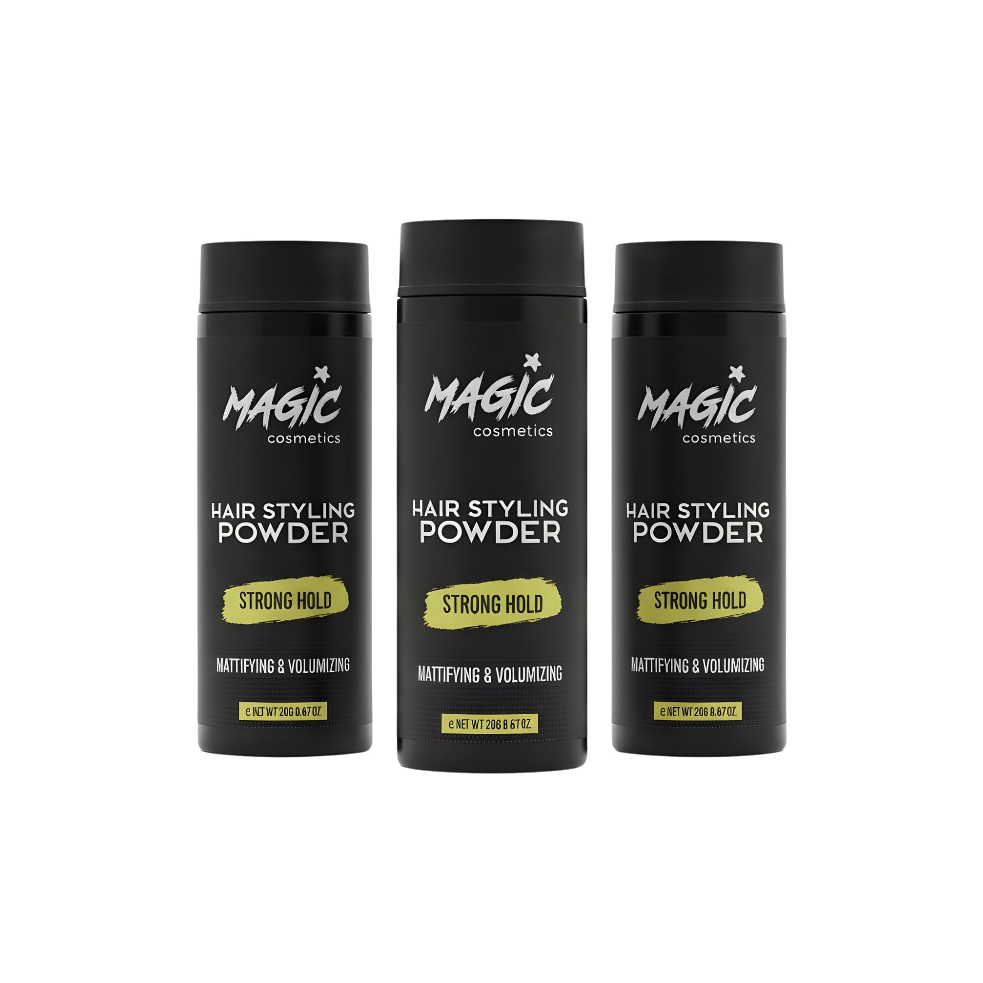 Magic Cosmetics Hair Powder Men | Unisex Root Hair Styling Powder | Matt Look | Anti-Gravity Powder Styler | Invisible Texture | Instant Volume and Root Boost| All Hair Types | 60 gr