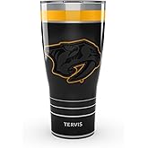 Tervis Traveler NHL Nashville Predators - Night Game Triple Insulated Tumbler Travel Cup Keeps Drinks Cold & Hot, 30oz, Stainless Steel