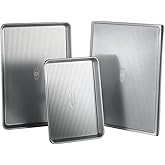 USA Pan 3-Piece Warp Resistant Non-Stick Aluminized Steel Bakeware Set