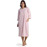 Miss Elaine Women's Brushed Back Terry Long Robe, Zipper Robe, Sleepwear and Loungewear