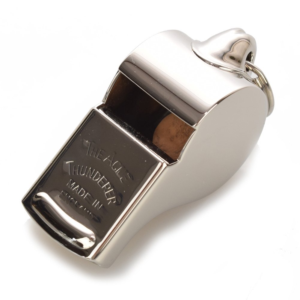 ACME Titanic brass thunderer whistle - Nickel plated