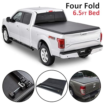 Soft Four Fold Tonneau Cover For 2009 2014 Ford F 150 5 5 5 5ft Truck Bed Auto Parts And Vehicles Truck Bed Accessories Magenta Cl