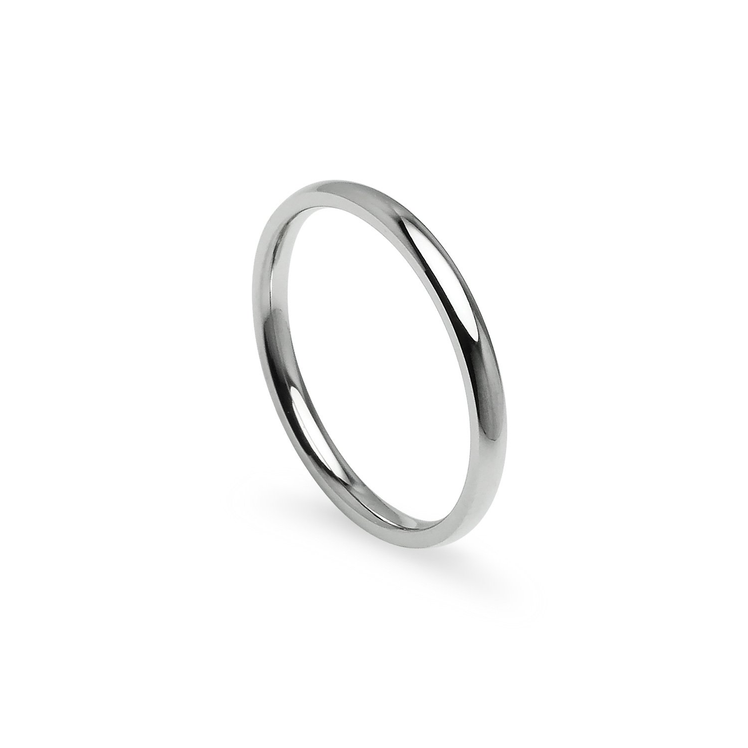 Silverline Jewelry 2mm Stainless Steel Prime Comfort Fit Unisex Band Ring Size 5 6 7 8 9 10 11 12 13 W Gift Pouch 8 5 Amazon In Jewellery amazon in