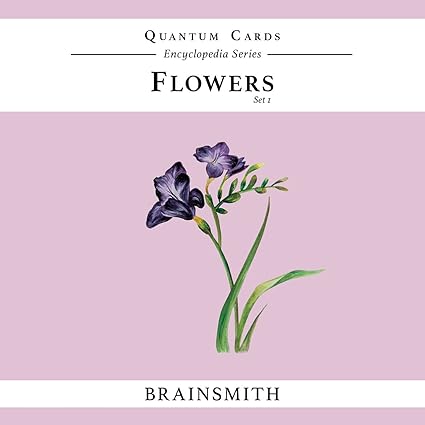 Brainsmith Quantum Flash Cards, Flowers - Educational Flashcard Set 1 for Toddlers and Kids (8 months to 8 years) for Visual and Brain Development