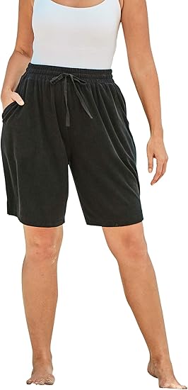 plus size french terry shorts