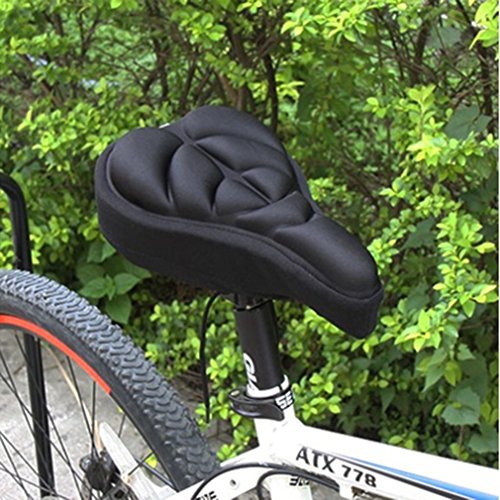 Qulable Cycling Bicycle Silicone Non-slip Saddle Seat Cover Cushion Soft Pad - Thumbnail 2