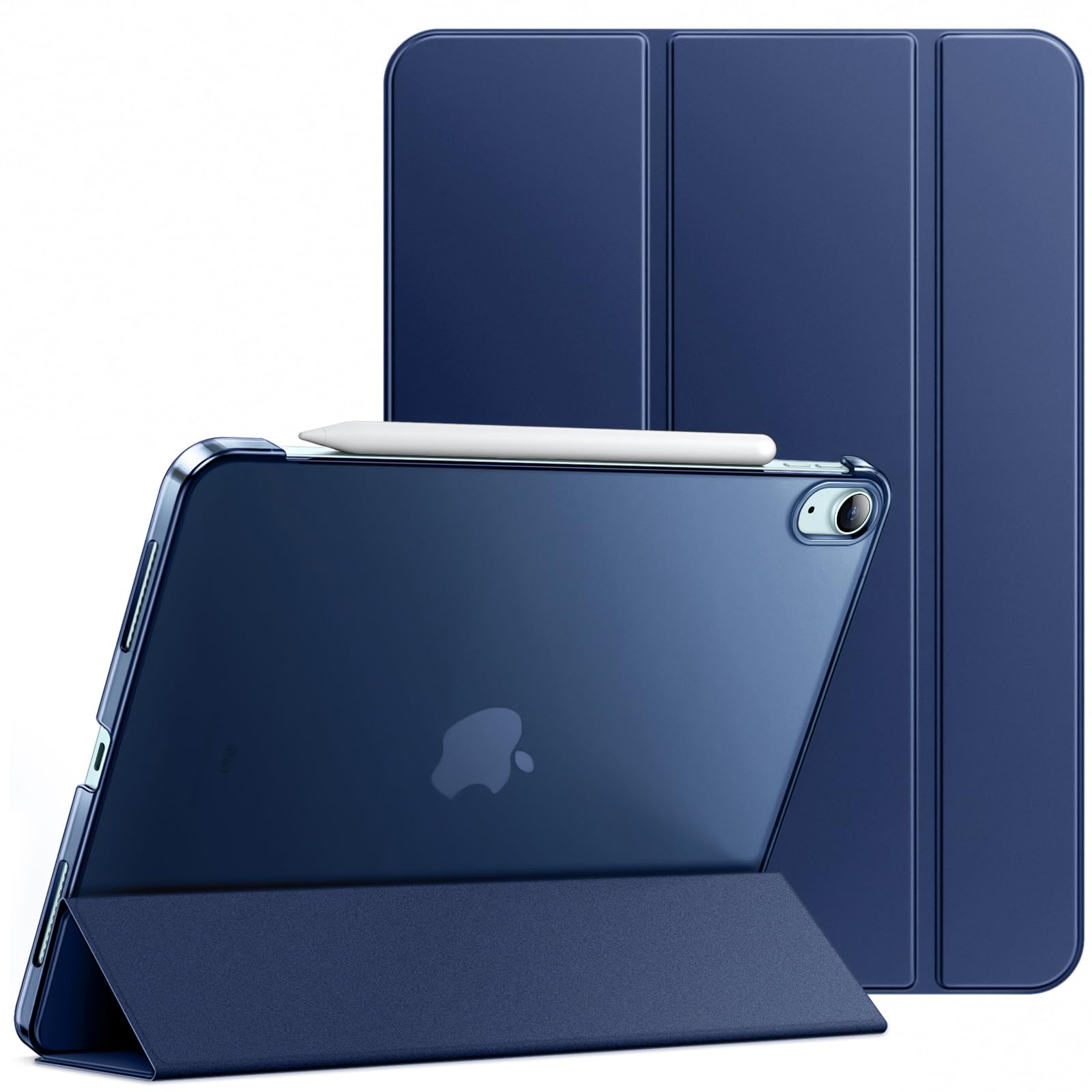 JETech Case ONLY for iPad Air 11-Inch M4/M3/M2 (2026/2025/2024), iPad Air 5/4 (2022/2020 5th/4th Generation 10.9-Inch), Slim Stand Hard Back Shell Cover with Auto Wake/Sleep (Deep Navy)