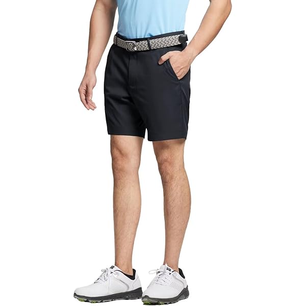 Pantaloncini Uomo In Pelle Sintetica Elasticizzata | Bermuda Casual Slim Fit Con Tasche | Idopy