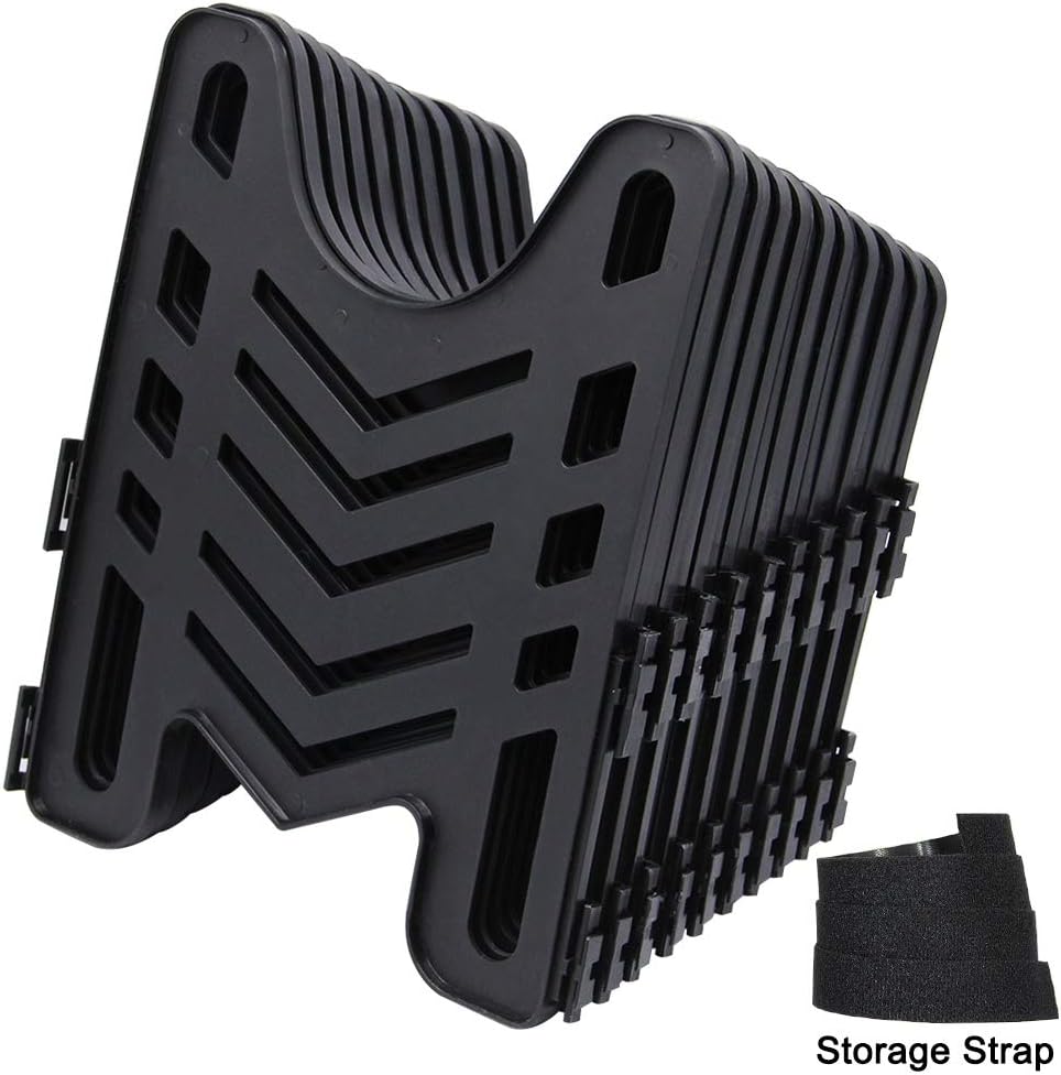 HosSepot 10ft RV Sewer Hose Support with Durable Canvas Bag for Camper Trailer Sewage, Holds 3" Hose