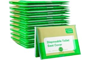 10pcs Disposable Toilet seat Cover, Soft Non-Woven Fabric, Suitable for Flushing Bathroom Accessories on Airplanes, Road Trip