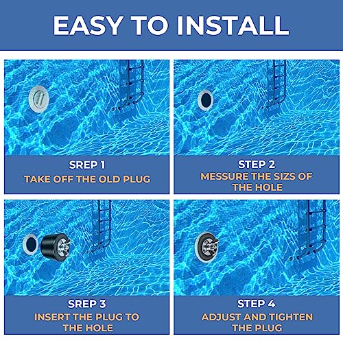 Pool Winterizing Plug Pool Winter Expansion Plugs with SS Screw