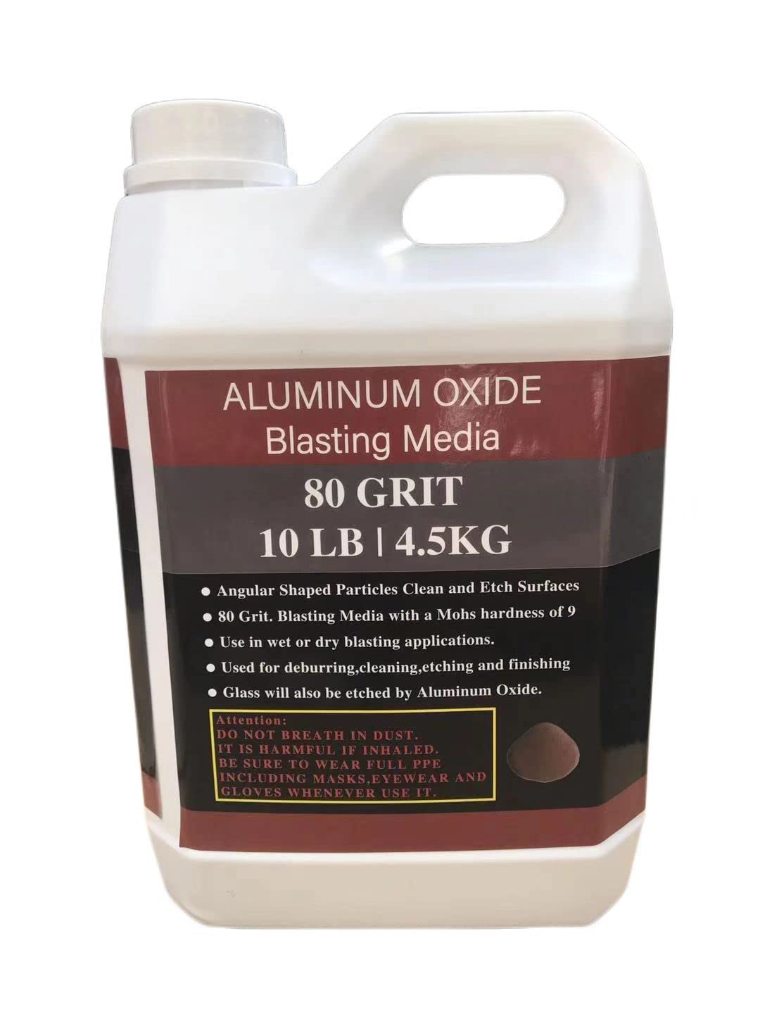 Photo 1 of Aluminum Oxide - 10 LBS - Medium to Fine Sand Blasting Abrasive Media for Blasting Cabinet or Blasting Guns. #80 GRIT