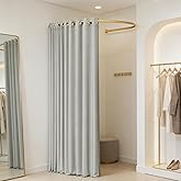 Tcatec Portable Fitting Room, U-Shaped Changing Divider for Boutique | Lightweight Foldable Design with Sturdy Frame, 78.74" Tall Offers Full Privacy, Ideal for Retail, Salon, or Home Use