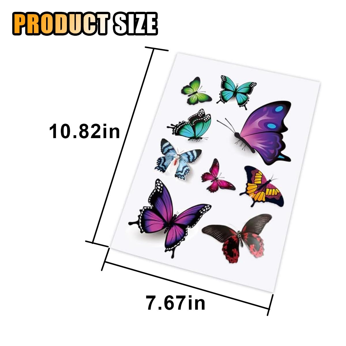 Mua Butterfly Vinyl Car Sticker Decals, Waterproof Car Bumper Stickers ...