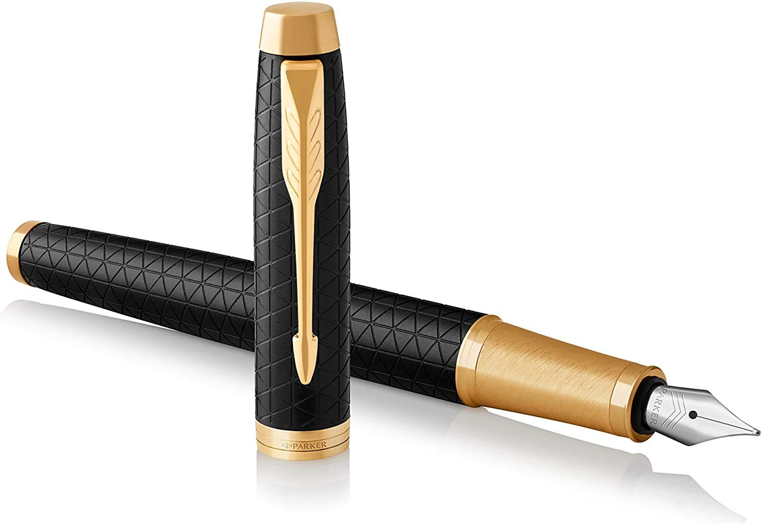 Parker IM Fountain Pen | Premium Black | Fine Nib with Blue Ink Refill | Gift Box — image 1