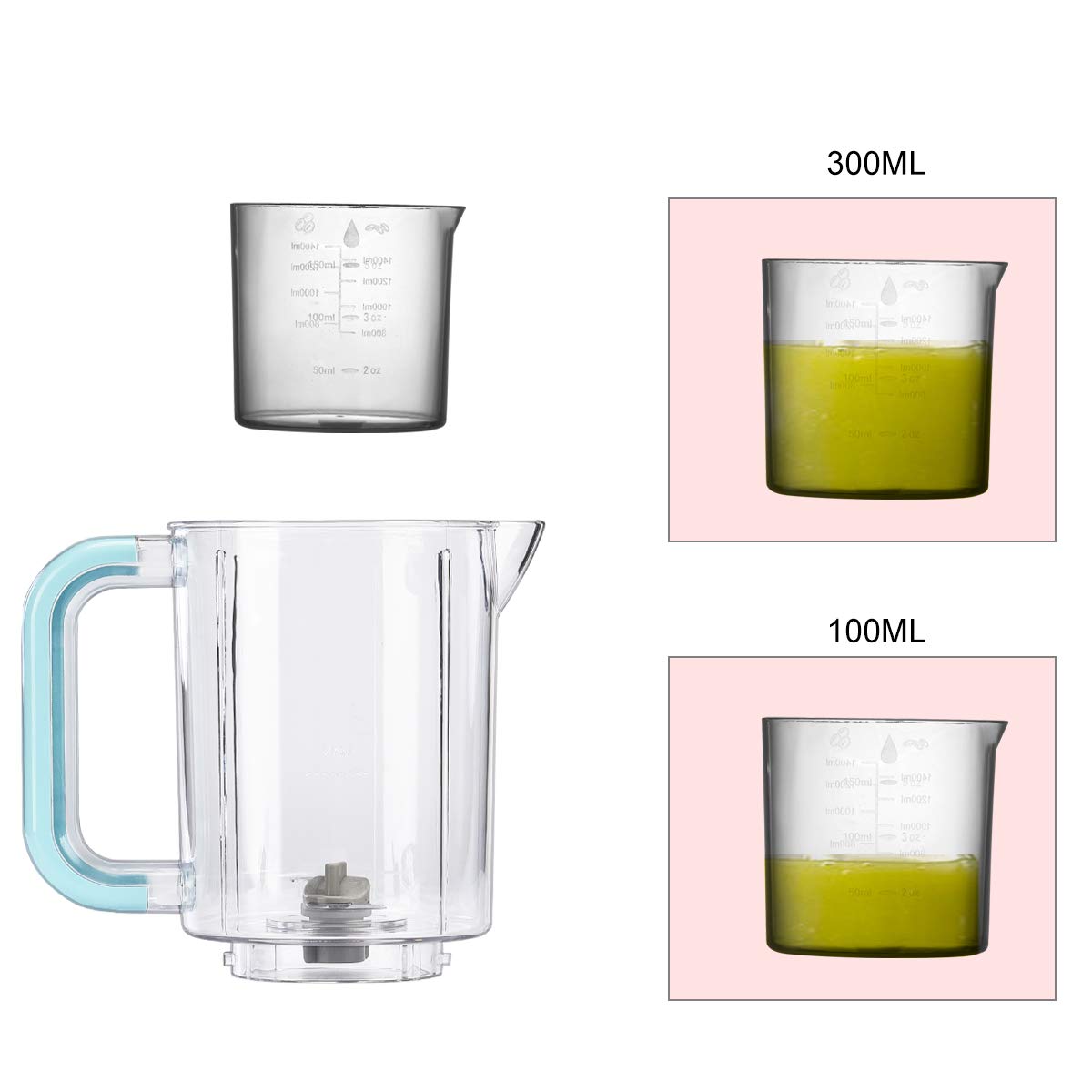 Rabbit baba Baby Food Maker, Dishwasher-Safe Food Processor, Multifunctional Blender, Steamer, Cooker for Baby,Infants and Toddlers Food (Blue)