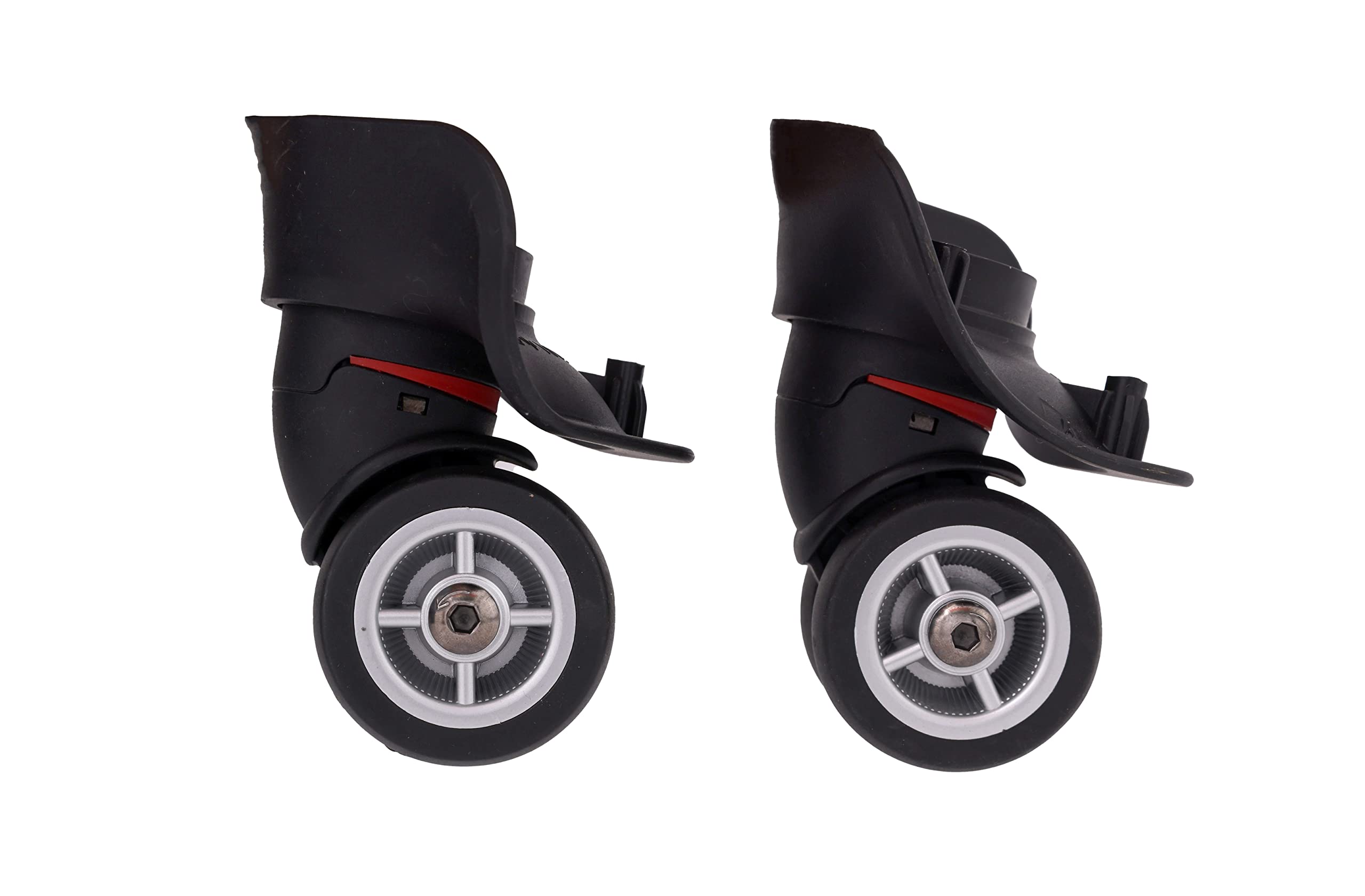 itdegno Pair Luggage Suitcase Wheel Black Replacement Axles OD 49mm