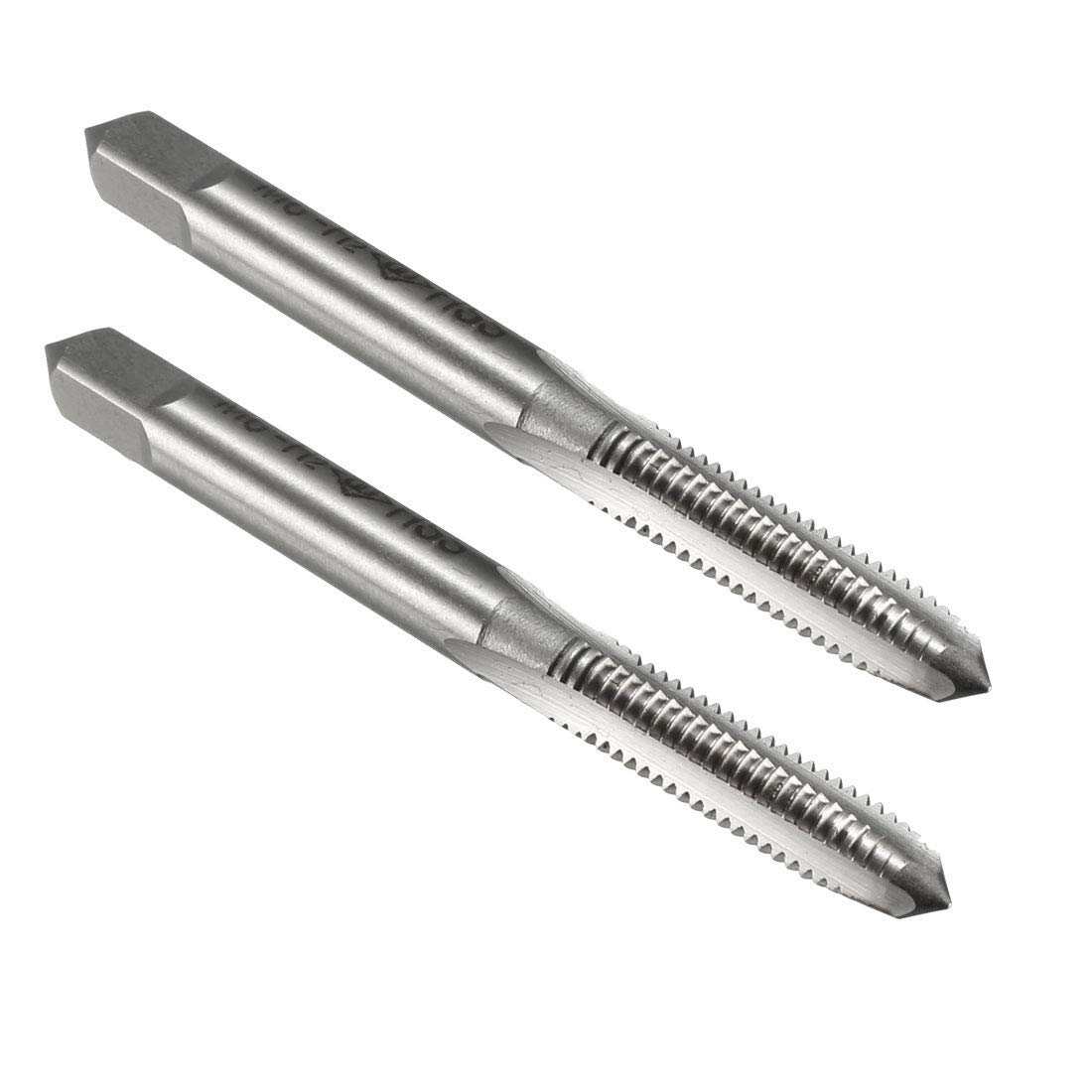 TA-VIGOR 2Pcs M6 x 1.0mm Metric Machine Tap, 3 Straight Flutes Screw Thread Tapping H2 High Speed Steel Threading Machinist Repair DIY Tool — image 1