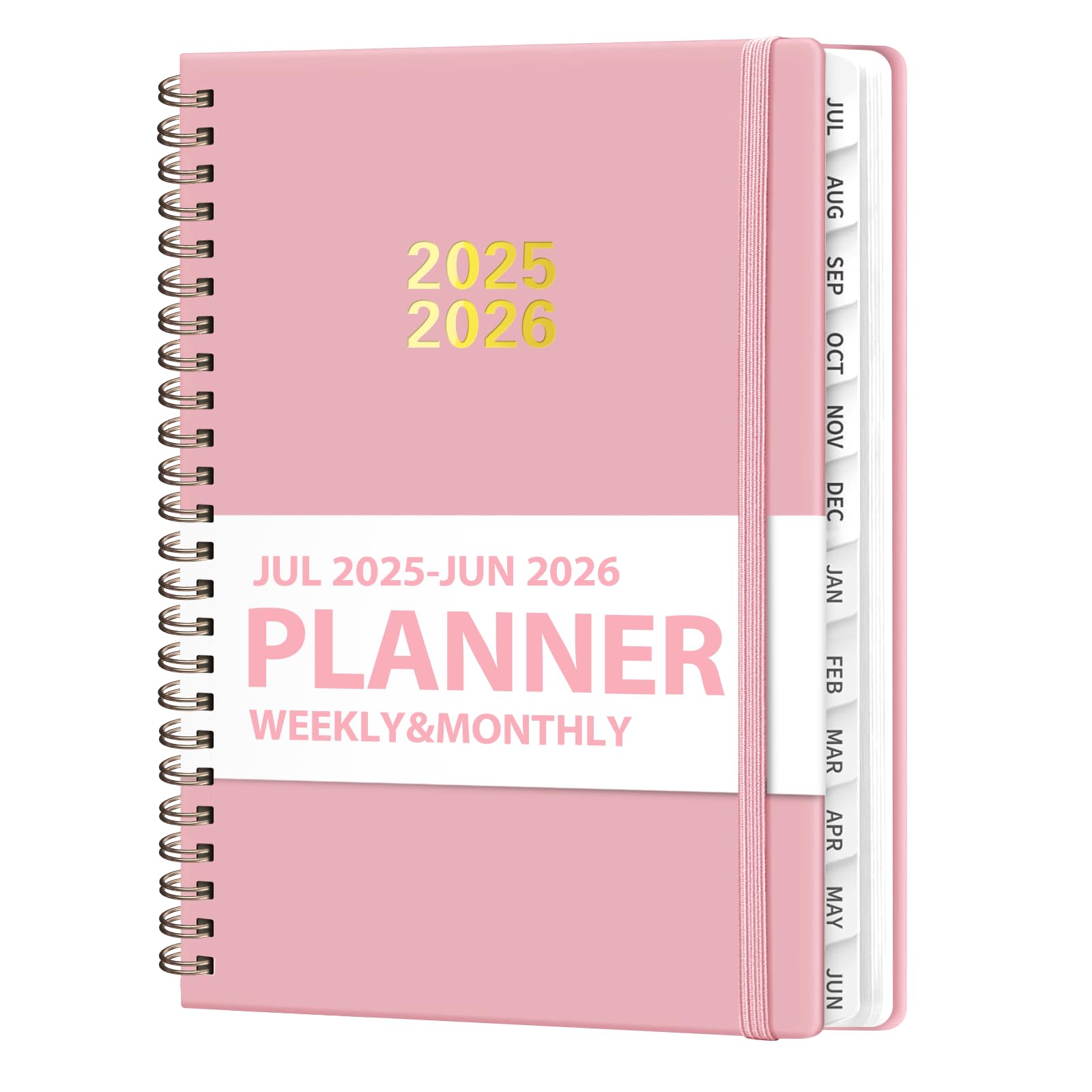 Photo 1 of Planner 2025-2026, Weekly and Monthly Calendar Academic Planner (July 2025 - June 2026), Hardcover Teacher School Student Agenda with Tabs, Ideal for School Office Supplies, A5 (6.3" x 8.5")