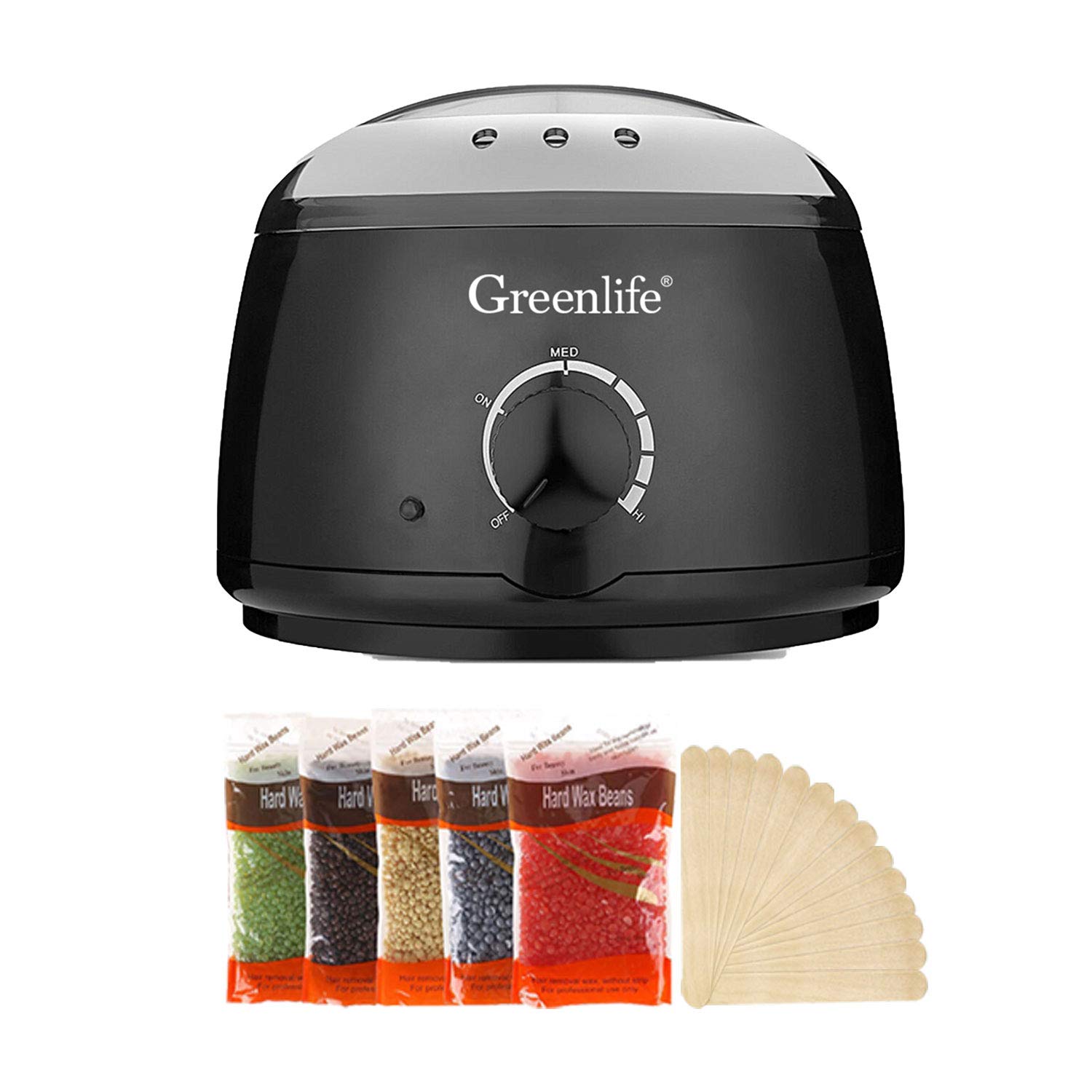 Amazon Com Greenlife Hair Removal Wax Warmer Kit With 5 Flavors