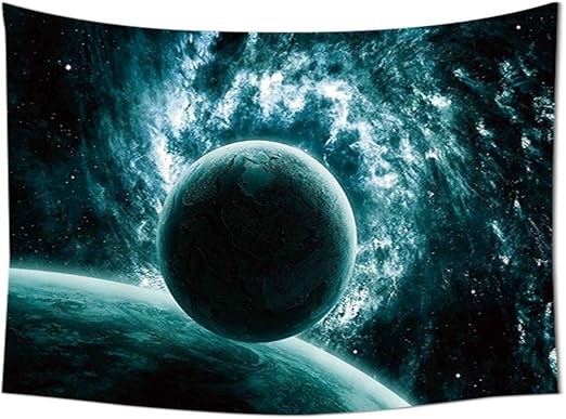 Lespace Tapisserie Décor Système Solaire Paysage Avec Une