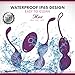 Kegal Balls for Tightening and Pleasure - 2-in-1 Pelvic Exercise Balls with Remote - Bladder Control & Pelvic Floor Strengthening Device - 100% Silicone & Easy to Clean (New) (Purple)