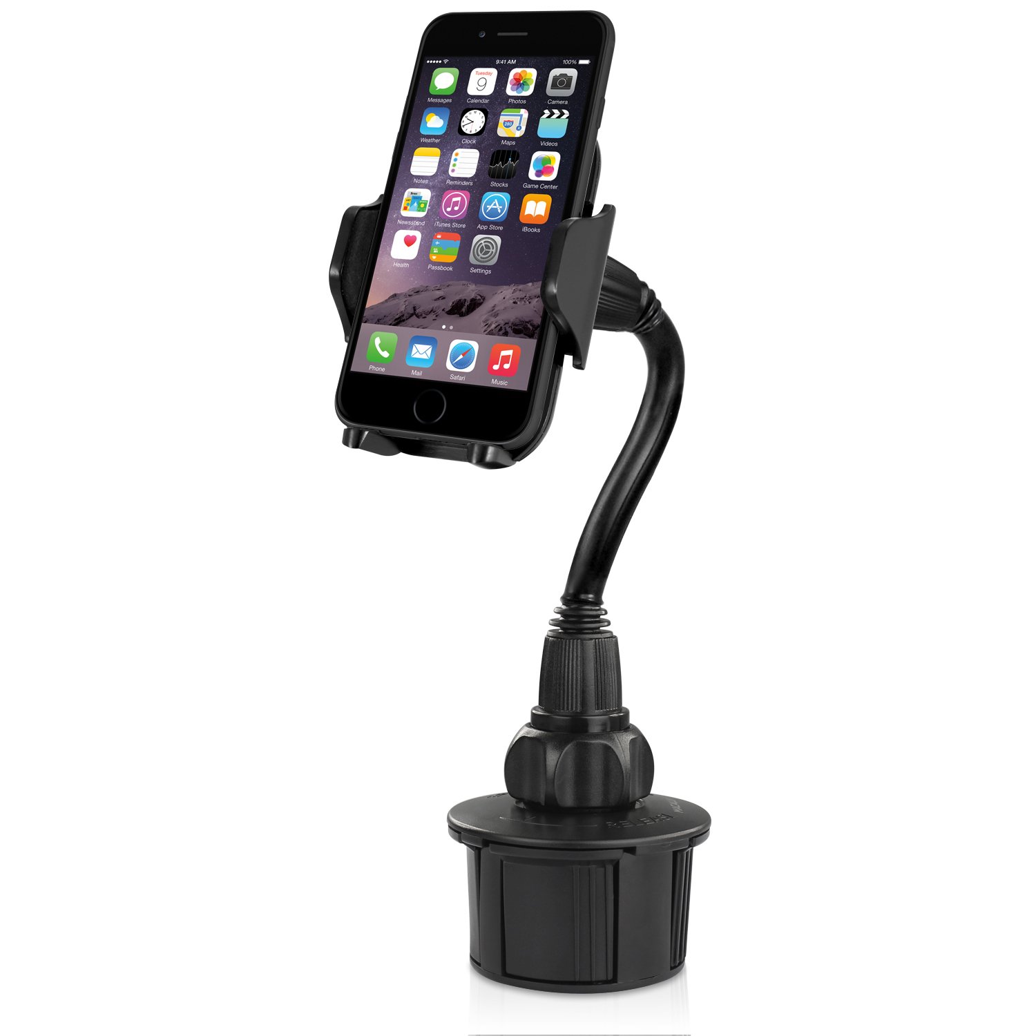 Macally MCUPXL car cup mount holder for iPhone/smartphone with 4 in/10 cm flexible neck