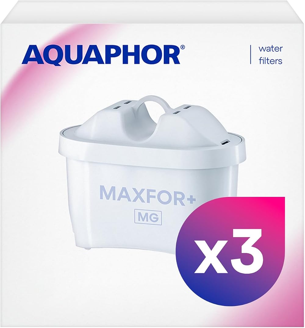 AQUAPHOR Maxfor+ Mg Water Filter Cartridge Pack of 3 for Jugs