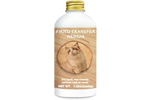 EIGTWEN 200g Photo Transfer Medium Gel, Gel Medium for Photo Transfer Can Transfer Photos to Wood and Other Hard Surfaces, Ideal for DIY Craft Enthusiasts to Decorate Their Home