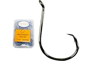 KUNSILANE Circle Hooks for Catfish Fishing Hooks Saltwater Freshwater 1/0-14/0 Octopus Hooks 50/100-Pack