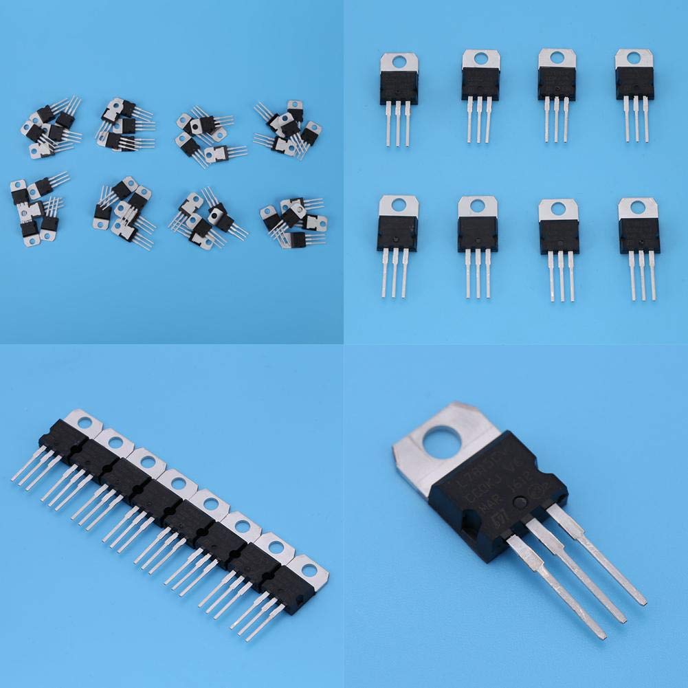 Transistor 40pcs 8 Types 7805 7809 7812 7815 7905 7912 7915 LM317 to