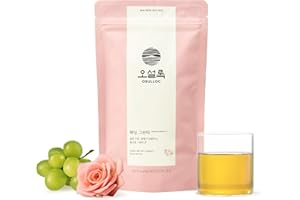 OSULLOC Wedding Green Tea (Floral & Sweet Muscat Scent) | Korean Premium Blended Tea Bag | Sweet Fruit Tea | 20 Count Tea Bags, 1.06oz