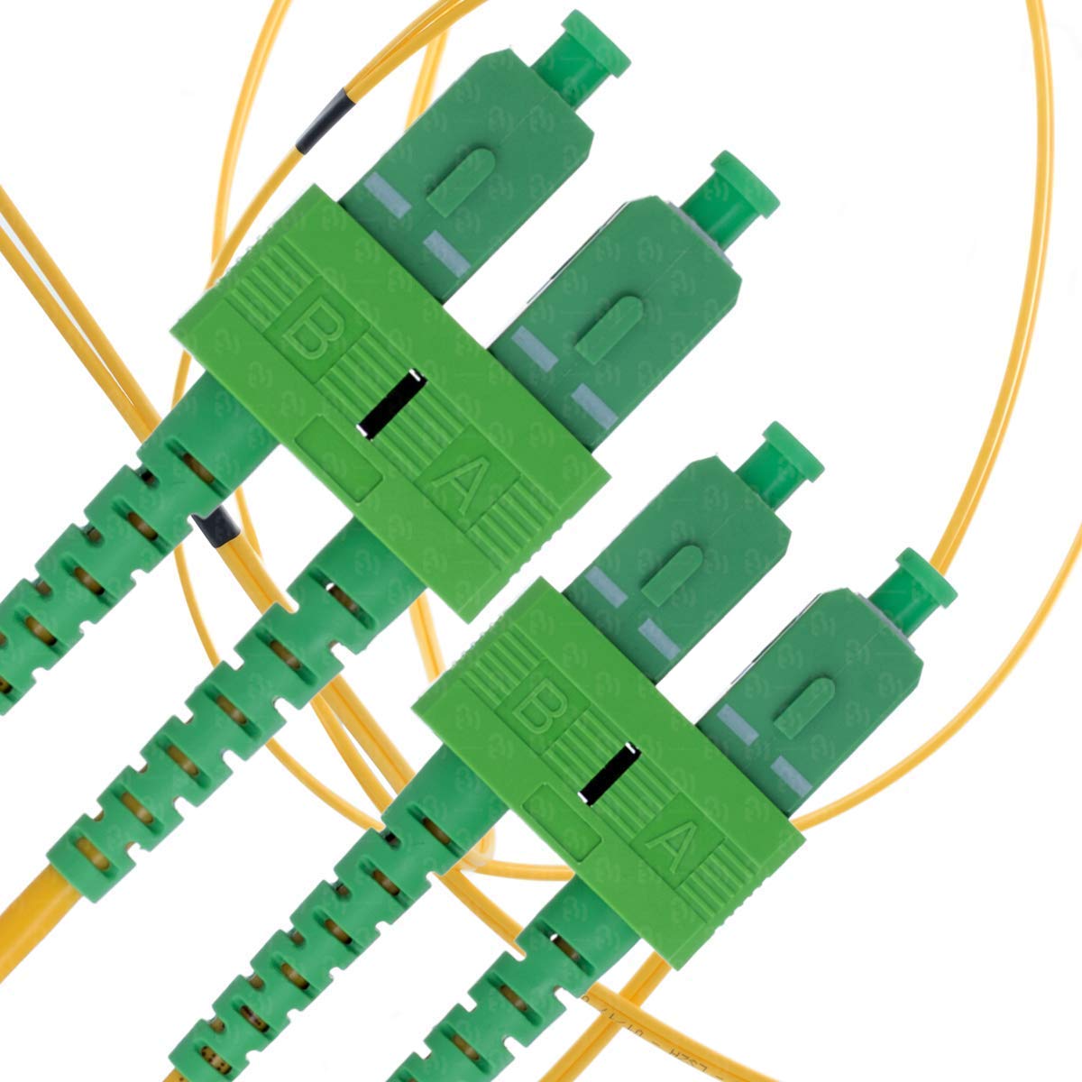 BEYONDTECH SC to SC Single Mode Fibre Patch Cable Duplex - 3M APC/APC (LSZH) 9/125um OS1 Singlemode Lead Series
