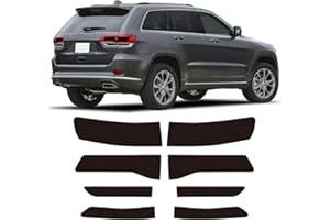 WZCNDIDI Precut Overlay Smoked Taillight Rear Fender Vinyl Tint Film,Tail Light Wrap Cover Compatible with 2014-2020 Jeep Grand Cherokee