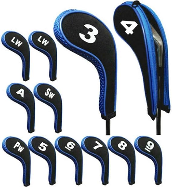DBYAN 12pcs/Set Number Print Golf Hybrid Club Iron Head