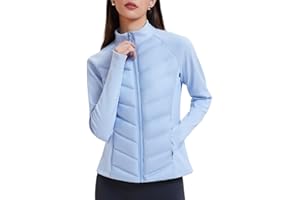 AFZ Womens Lightweight Puffer Jacket Water Resistant Fleece Lined Quilted Fall Duck Down Jackets for Hiking Running
