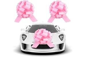 TIADYBOW 1Pcs Ribbon Pull Bows，16" Wide, Gift Bows, Christmas, Presents, Birthday, Baby Shower, Gift Basket,Wedding, Reception, Easter,Decoration, Office, Classroom, Fundraiser. (Light Pink)
