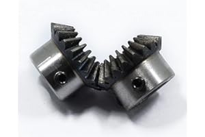 Step Miter 2pcs 1.5M 20T Bevel Gear 8mm 10mm 12mm 14mm 15mm Bore Gear 1.5 Module 20 Teeth Spiral Pinion Gear 90 Degrees Meshi