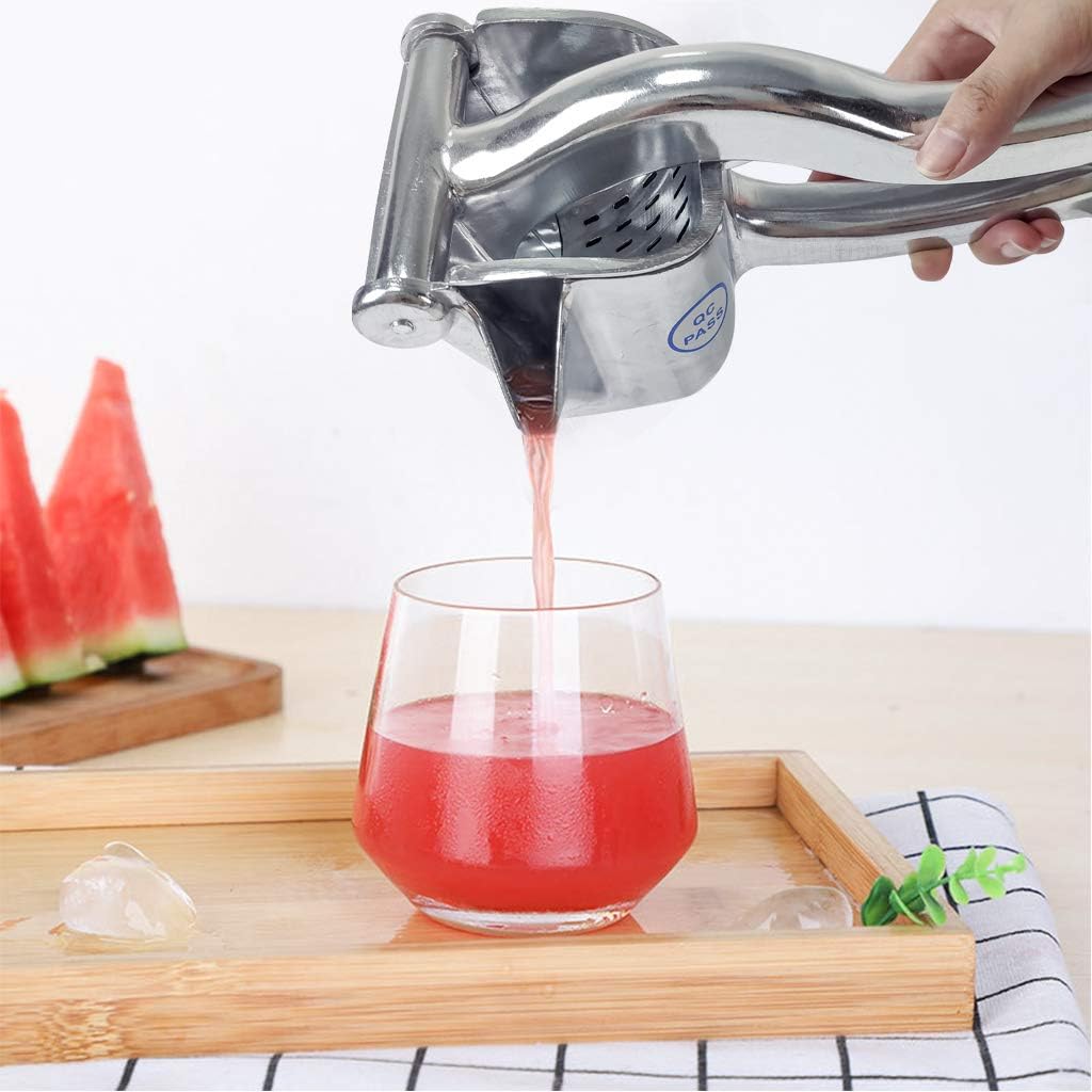 Heavy Duty Single Press Lemon Squeezer, Hand Squeezer, Premium Quality Metal Aluminum alloy Lemon Squeezer, Manual Citrus Press Juicer, Lemon Lime juice, orange juice, apple juice: Kitchen & Dining
