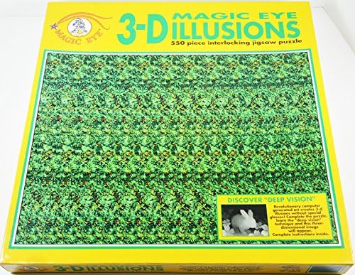 Bunny Magic Eye 3-D Illusions Special Vision 550 Piece Puzzle by Ceaco