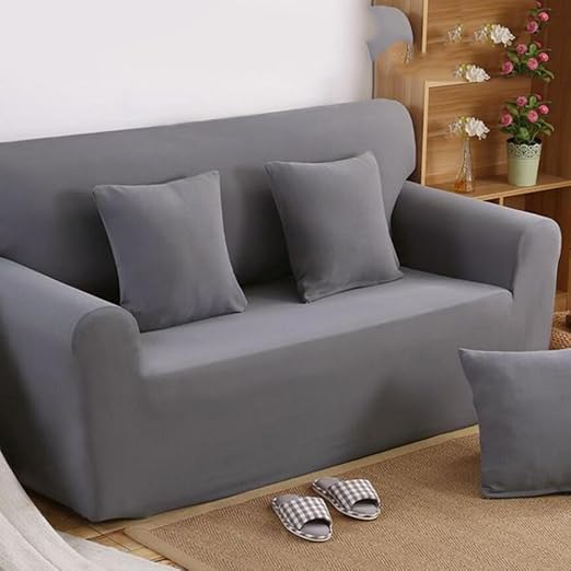 DW&HX Funda de sofá elástica de combinación,Color sólido 1 Pieza