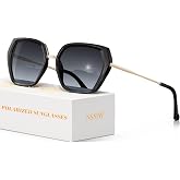NSSIW Polarized Sunglasses Womens Sunglasses: Trendy Sun Glasses Outdoor Beach Travelling Large Shades UV400 Protection