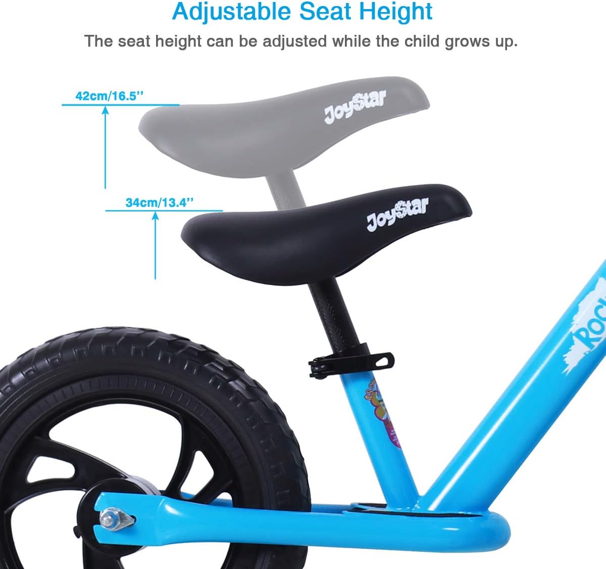 JOYSTAR 12/14 Inch Lightweight Kids Balance Bike for 2 3 4 5 6 Years Old Toddlers, Kids Push Bikes, Glider Bike with Footrest and Handlebar Pads: Sports & Outdoors