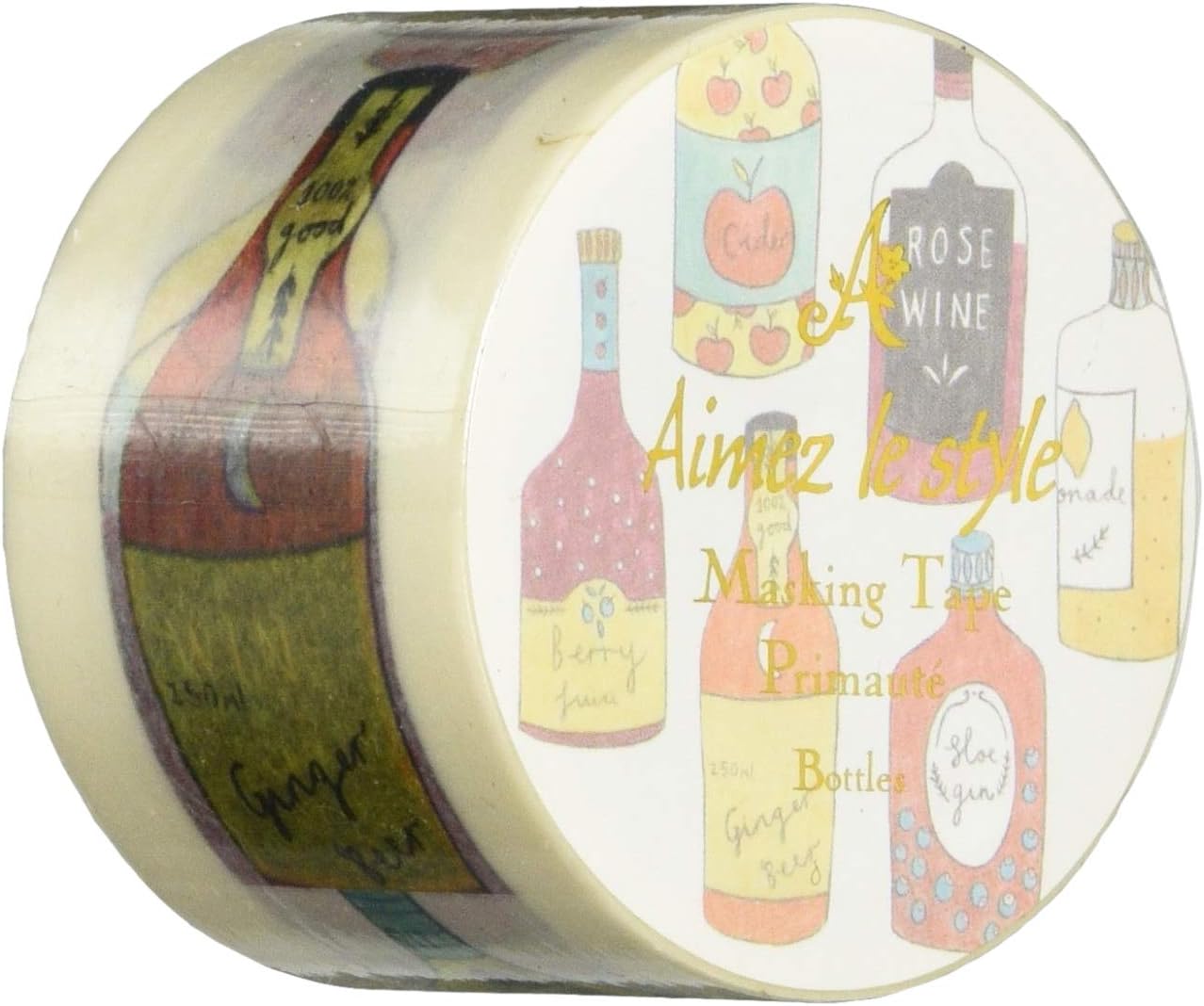 Amazon Com Aimez Le Style Wide Washi Tape Bottles Office Products