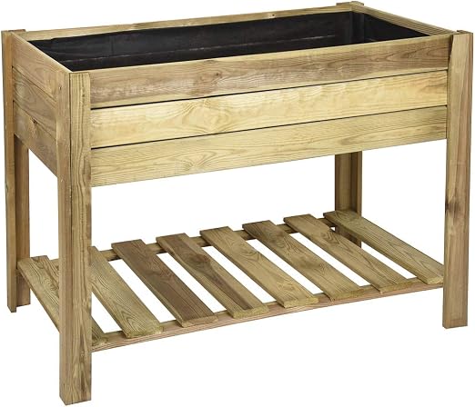 Faura - Huerto Urbano de Madera - Rectangular: Amazon.es: Jardín