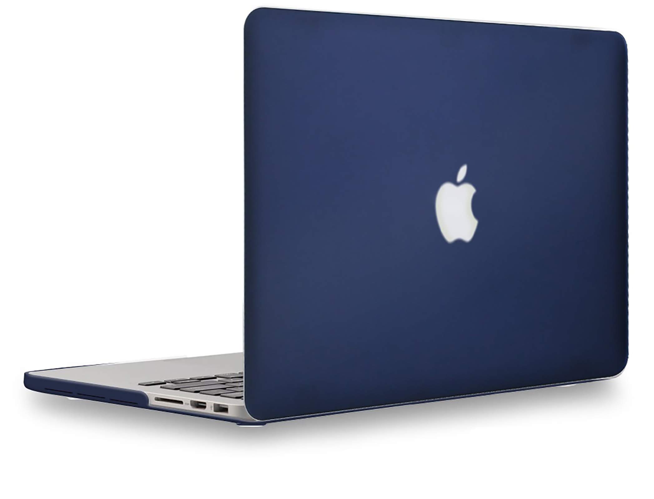 UESWILL Smooth Matte Hard Case Compatible with MacBook Pro (Retina, 15 inch, Mid 2012/2013/2014/Mid 2015), Model A1398, No CD-ROM, No Touch Bar, Navy Blue