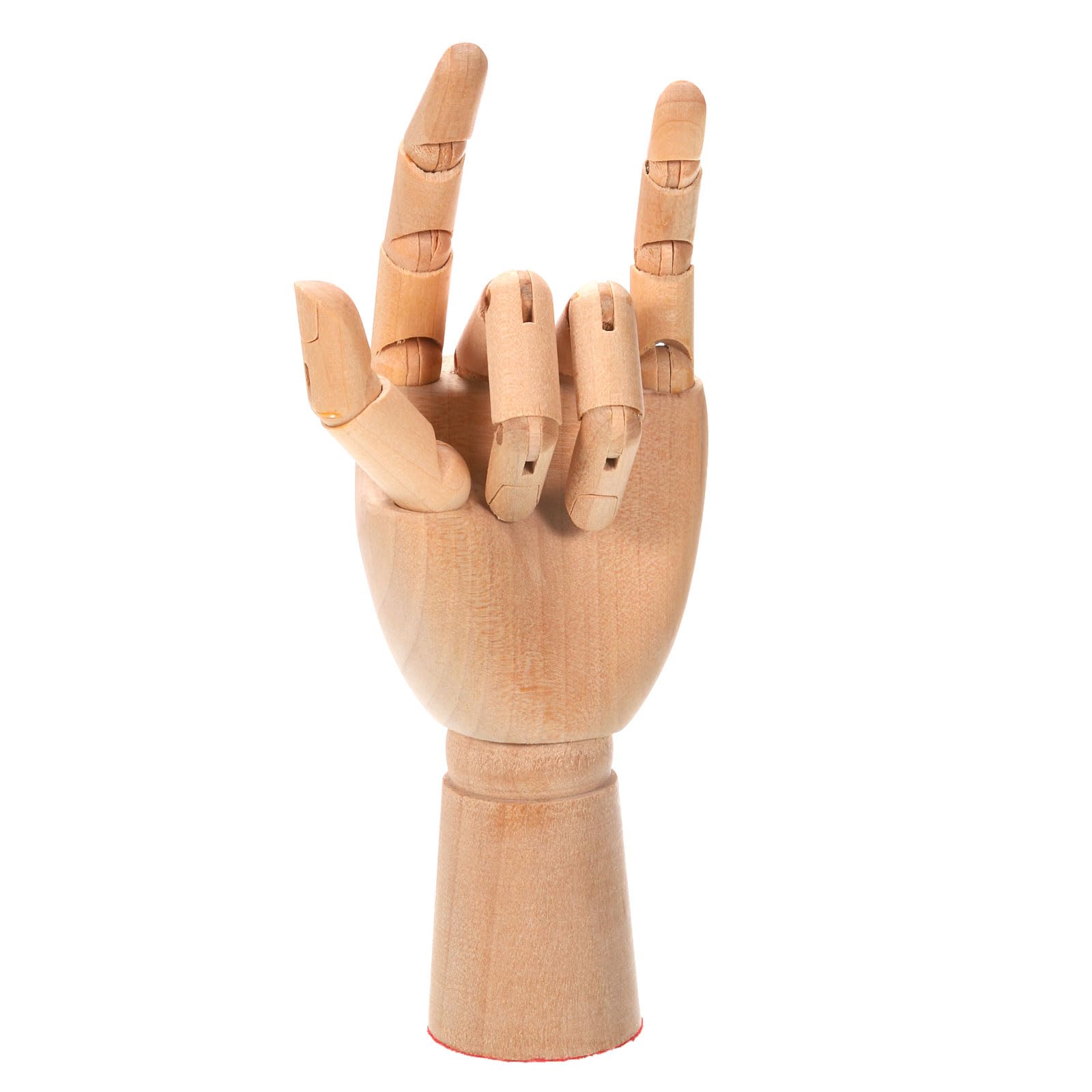 PATIKIL 7" Wooden Hand Model, Artist Mannequin Left Hand Model Flexible Movable Manikin Jointed Figure for Sketching Painting Drawing Decoration
