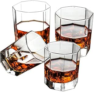 MIAO Vasos de Whisky Vasos de Whisky soplados a Mano sin Plomo Vasos de